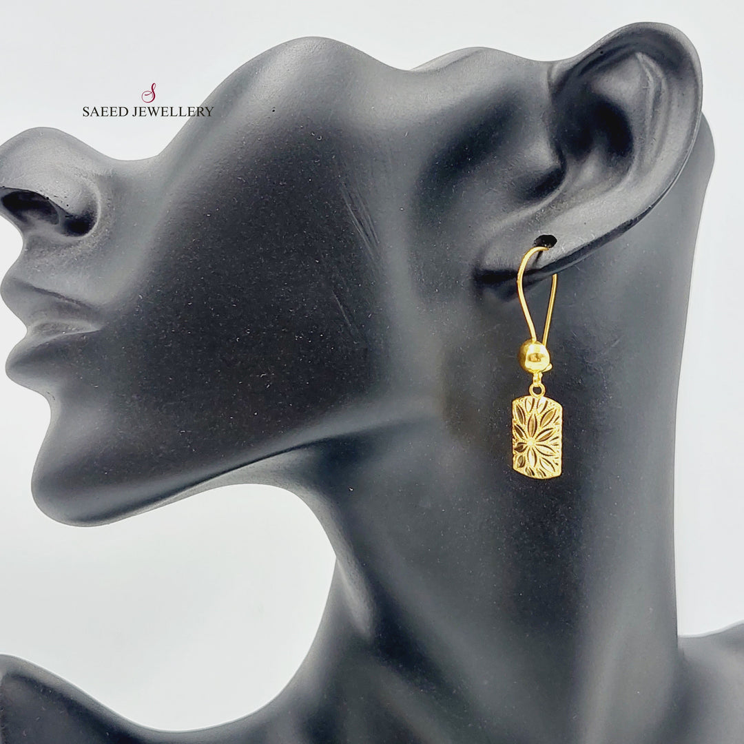 21K Gold Spike Earrings by Saeed Jewelry - Image 7