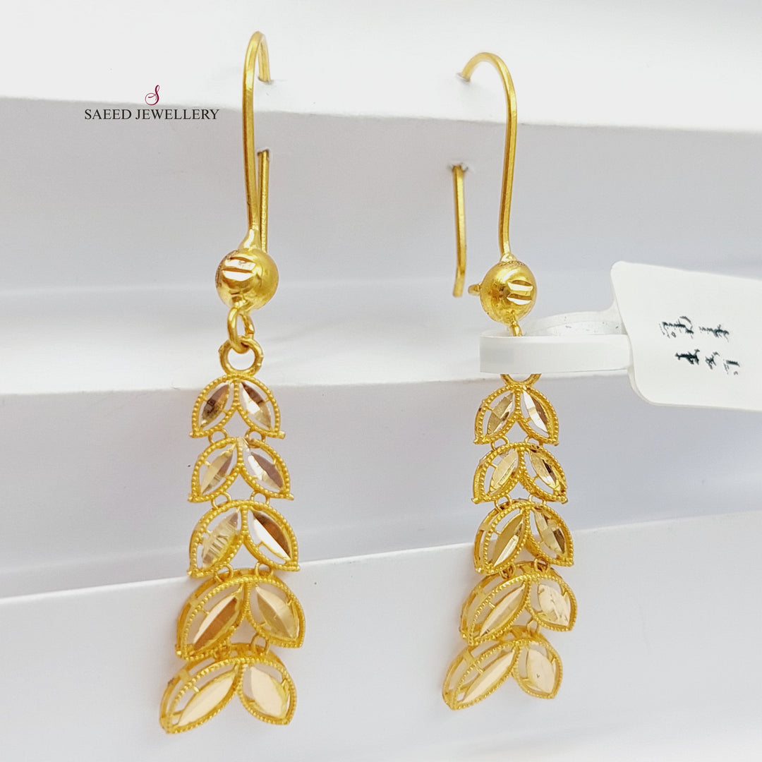 21K Gold Spike Earrings by Saeed Jewelry - Image 14