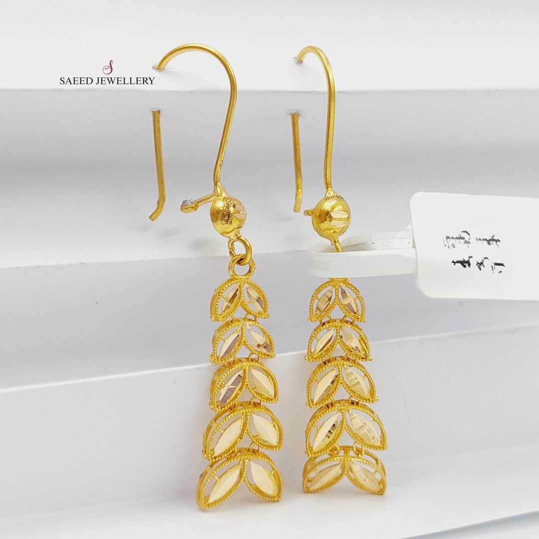 21K Gold Spike Earrings by Saeed Jewelry - Image 1