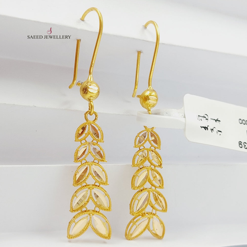 21K Gold Spike Earrings by Saeed Jewelry - Image 2