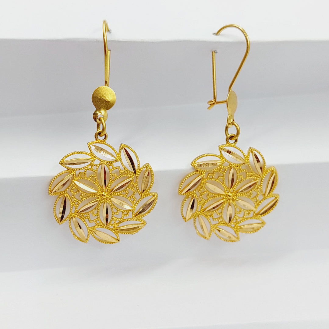 21K Gold Spike Earrings by Saeed Jewelry - Image 5