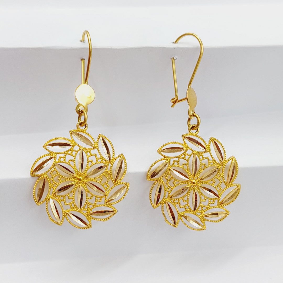 21K Gold Spike Earrings by Saeed Jewelry - Image 1