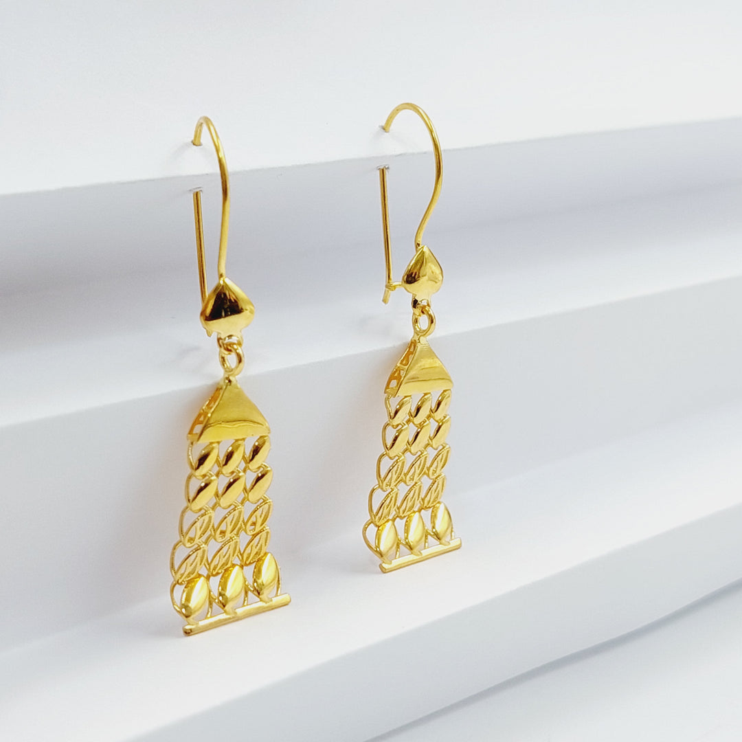 21K Gold Spike Earrings by Saeed Jewelry - Image 1