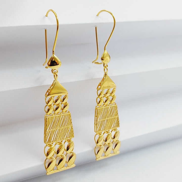 21K Gold Spike Earrings by Saeed Jewelry - Image 1