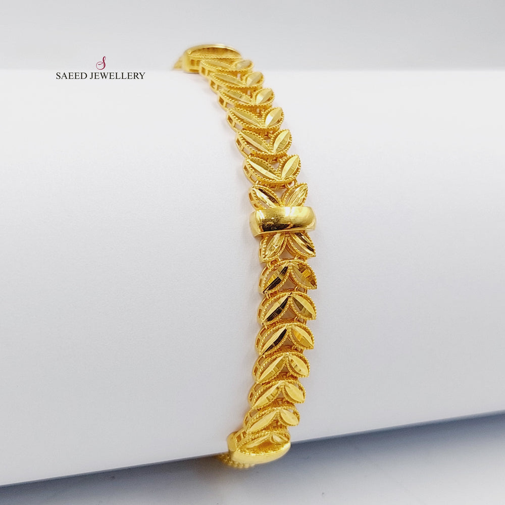 21K Gold Spike Jessica Bracelet by Saeed Jewelry - Image 2