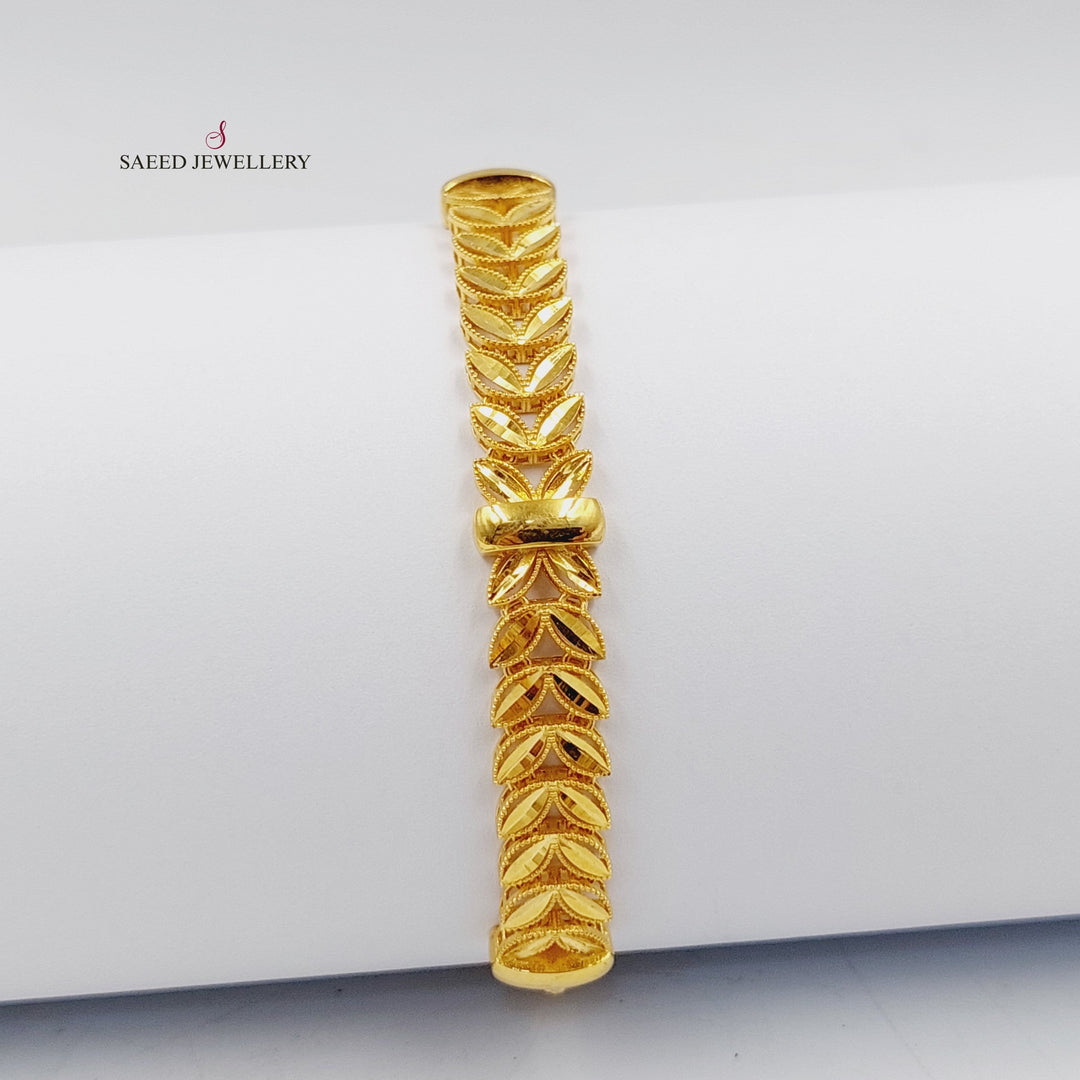 21K Gold Spike Jessica Bracelet by Saeed Jewelry - Image 1