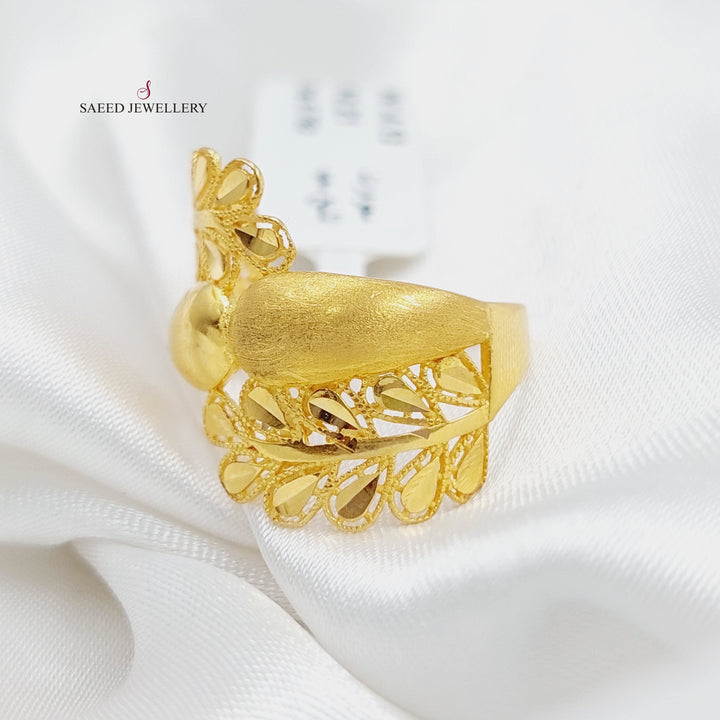 21K Gold Spike Ring by Saeed Jewelry - Image 4