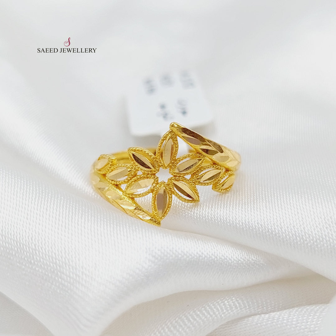 21K Gold Spike Ring by Saeed Jewelry - Image 1