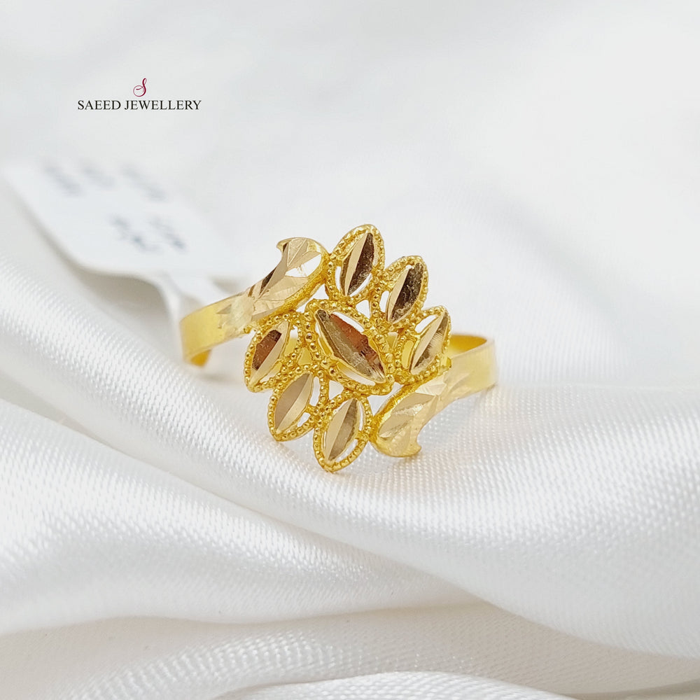 Spike Ring Made Of 21K Yellow Gold by Saeed Jewelry-27506