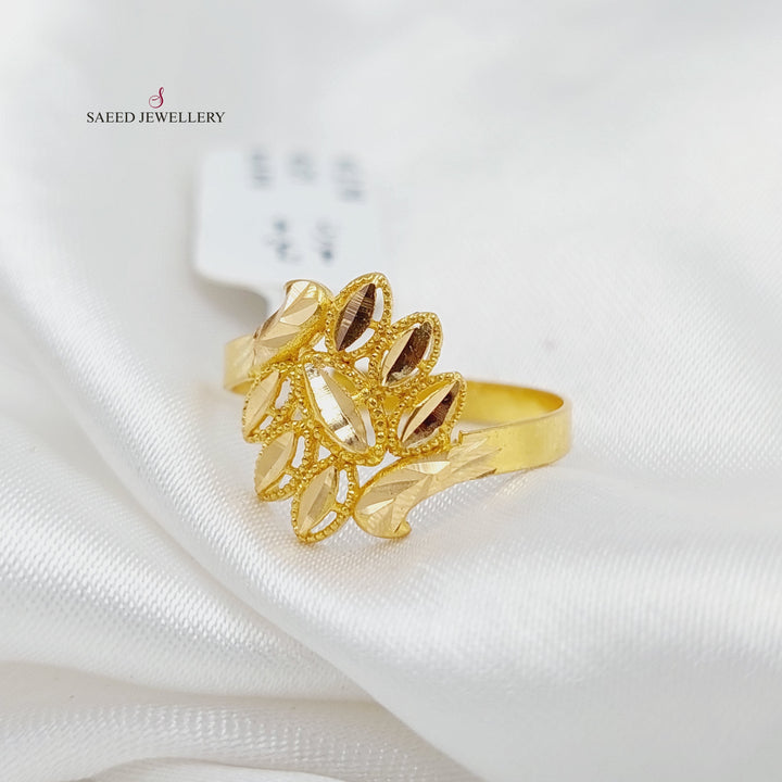 Spike Ring Made Of 21K Yellow Gold by Saeed Jewelry-27506