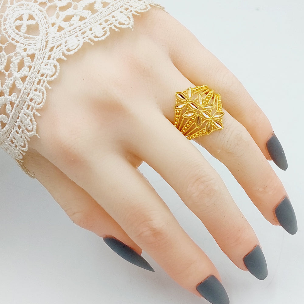 Spike Ring Made Of 21K Yellow Gold by Saeed Jewelry-27782