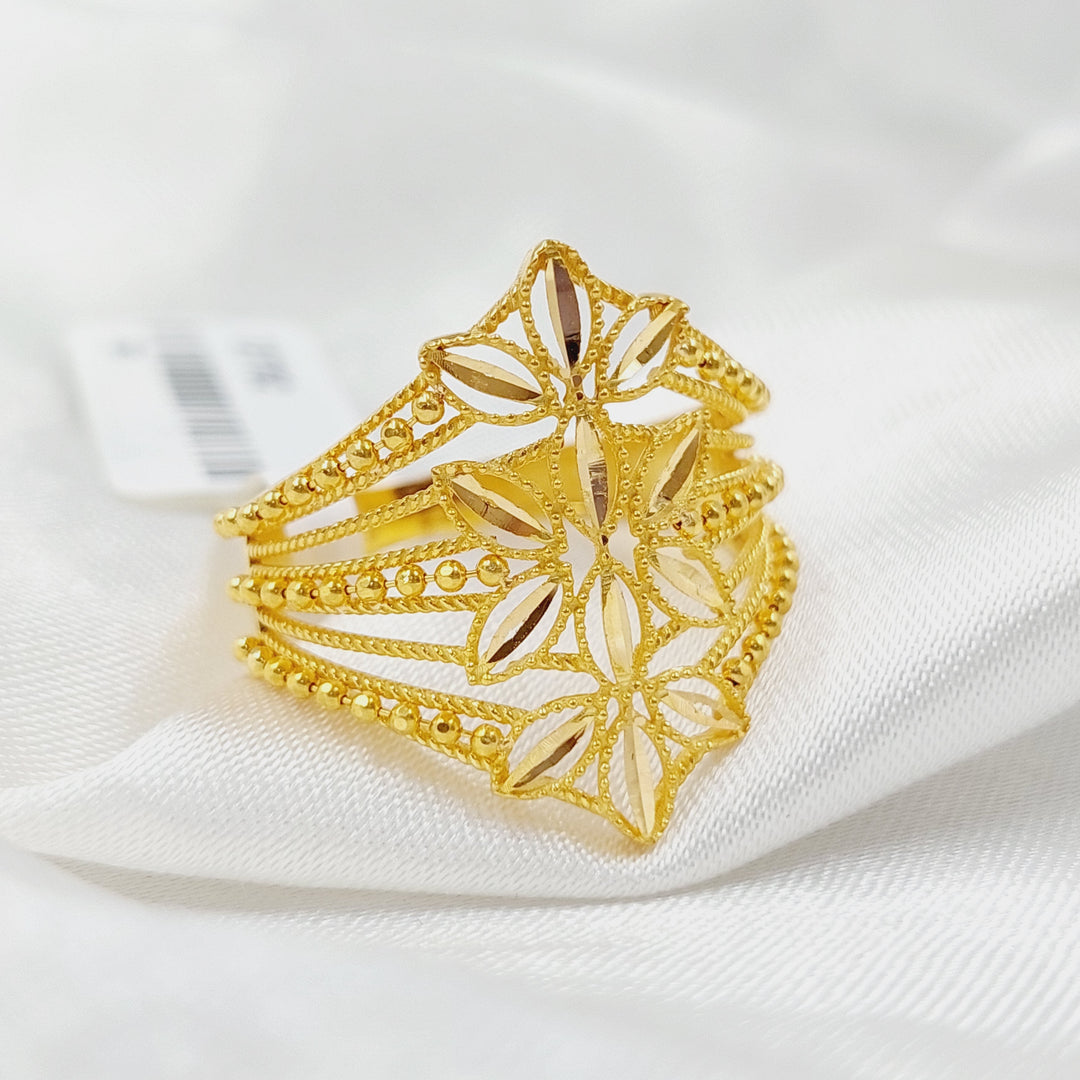 21K Gold Spike Ring by Saeed Jewelry - Image 4