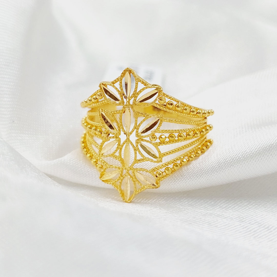 Spike Ring Made Of 21K Yellow Gold by Saeed Jewelry-27782