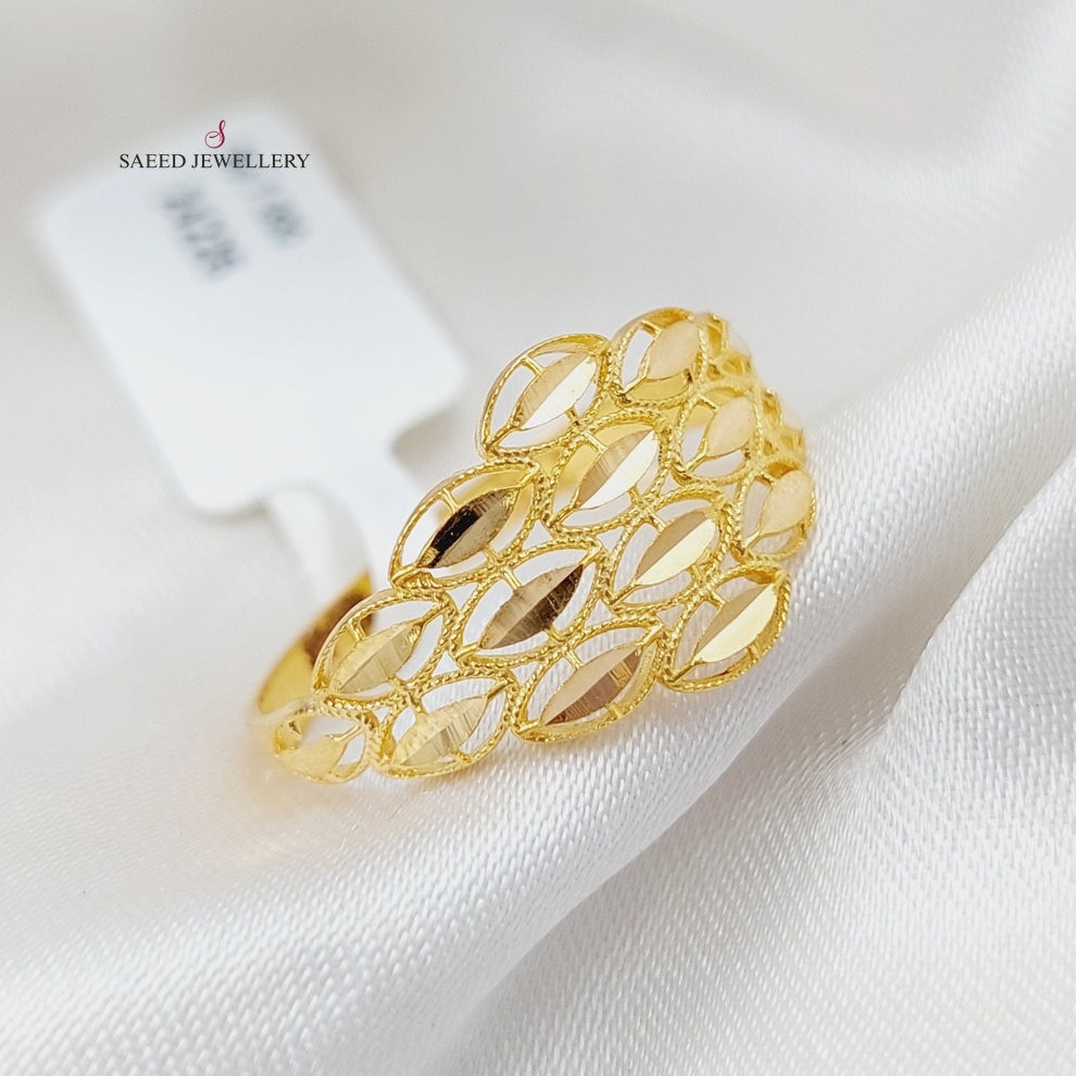 21K Gold Spike Ring by Saeed Jewelry - Image 4