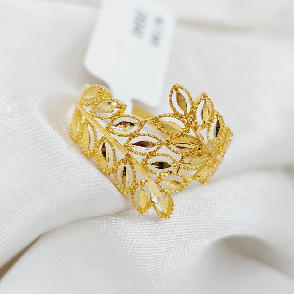Spike Ring Made Of 21K Yellow Gold by Saeed Jewelry-28165