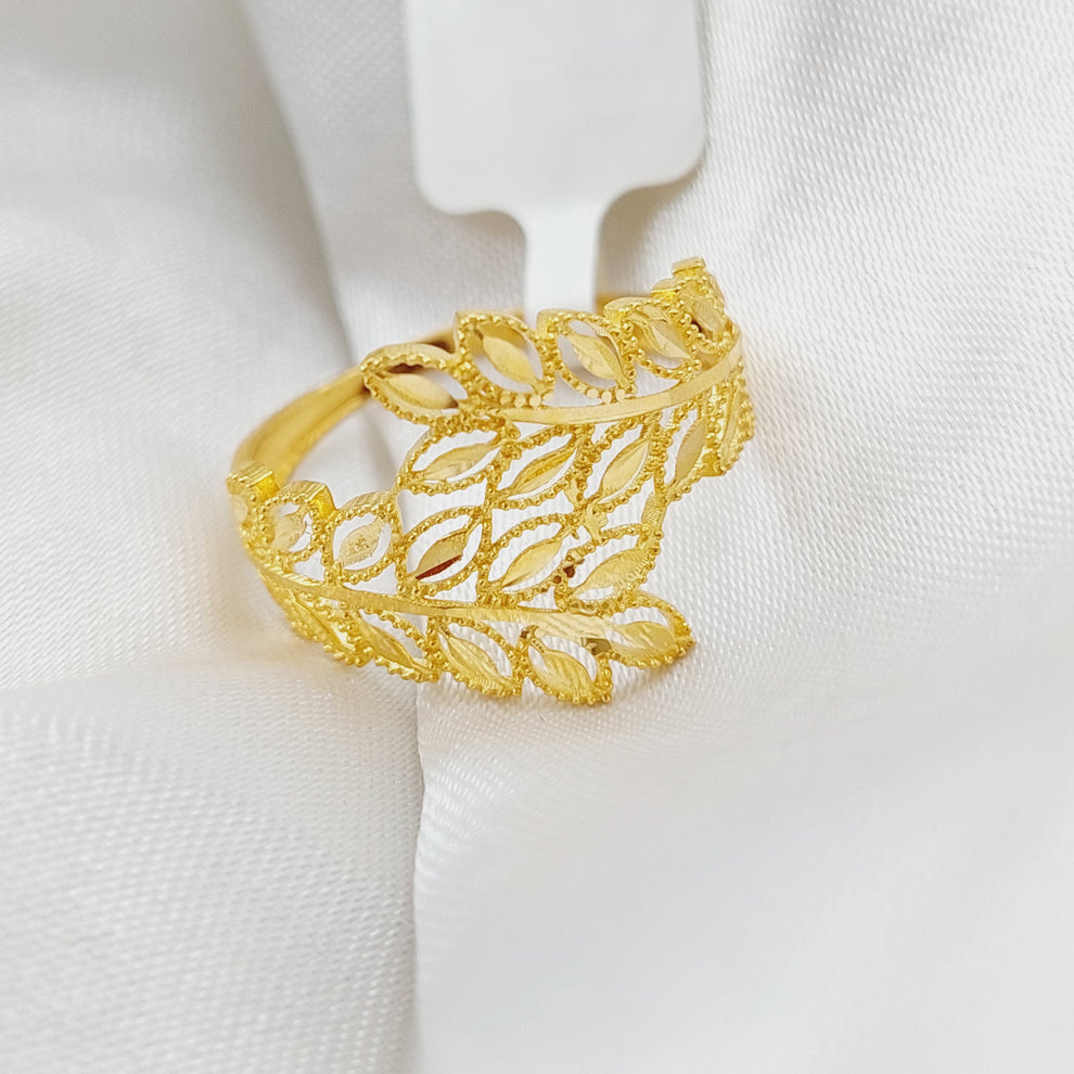 Spike Ring Made Of 21K Yellow Gold by Saeed Jewelry-28165