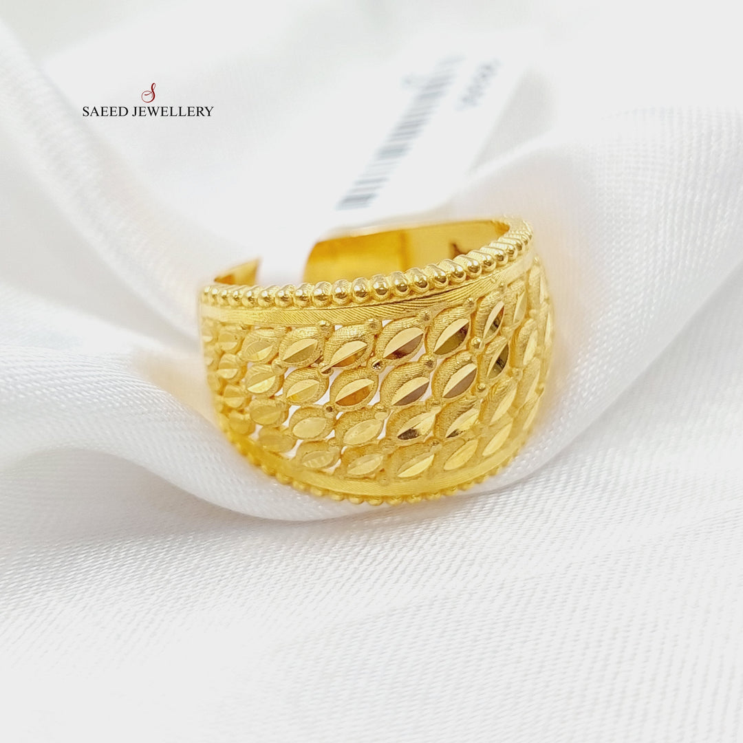 21K Gold Spike Ring by Saeed Jewelry - Image 3