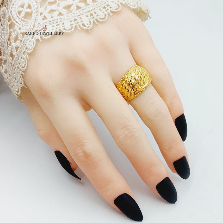 21K Gold Spike Ring by Saeed Jewelry - Image 4