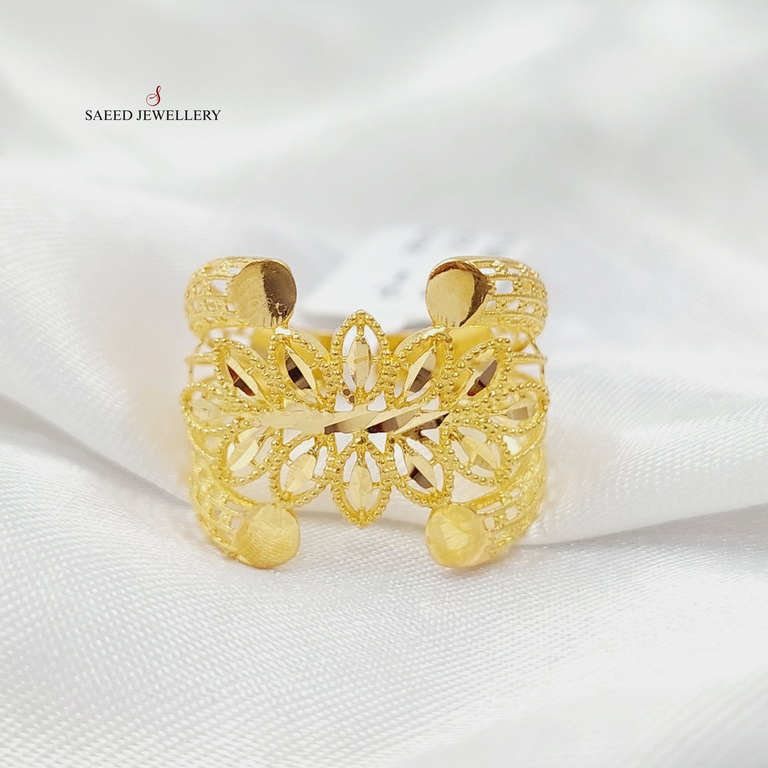 Spike Ring Made Of 21K Yellow Gold by Saeed Jewelry-28550