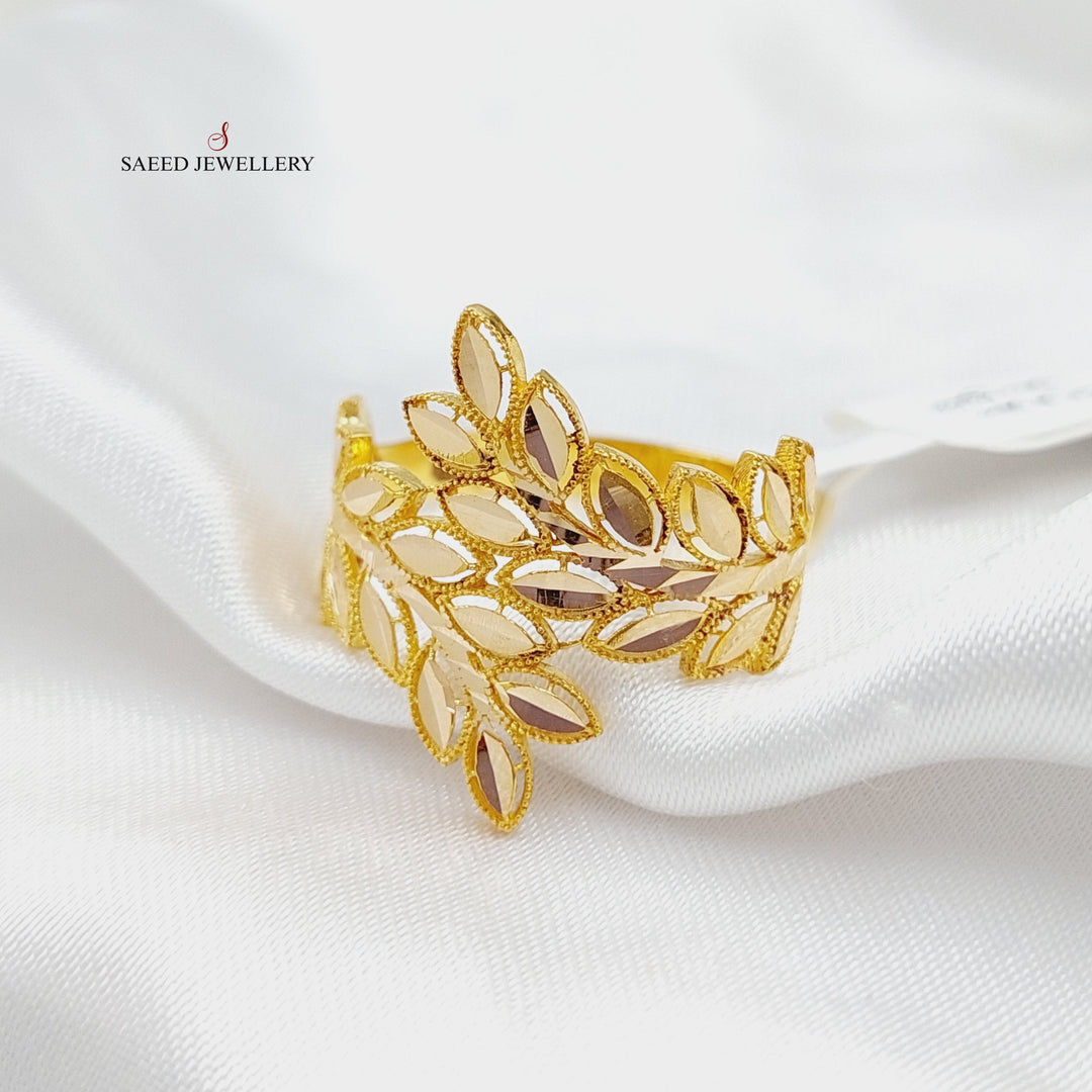 21K Gold Spike Ring by Saeed Jewelry - Image 4