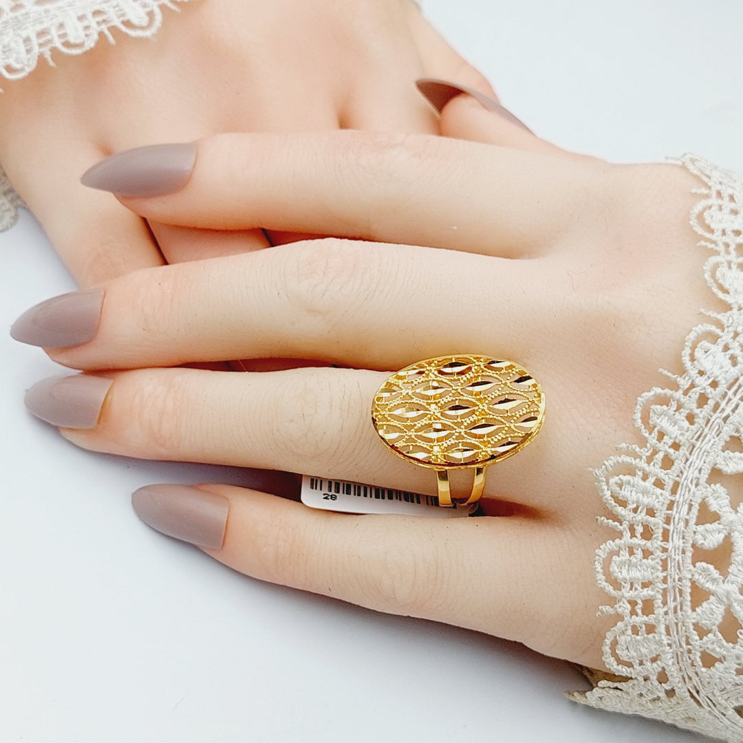 Spike Ring  Made Of 21K Yellow Gold by Saeed Jewelry-29420