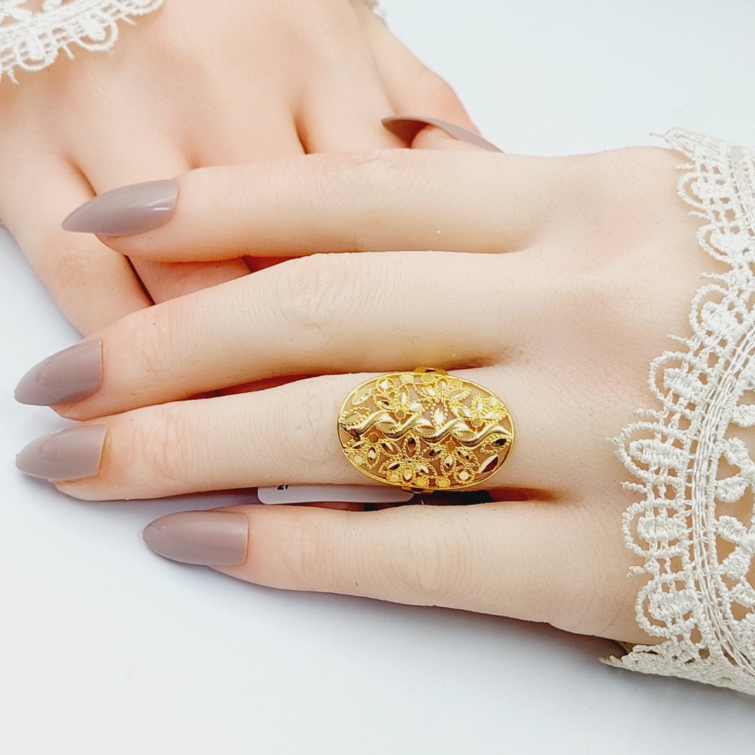 Spike Ring  Made Of 21K Yellow Gold by Saeed Jewelry-29421