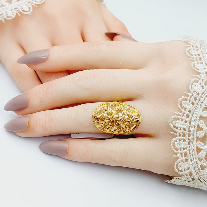 Spike Ring  Made Of 21K Yellow Gold by Saeed Jewelry-29421