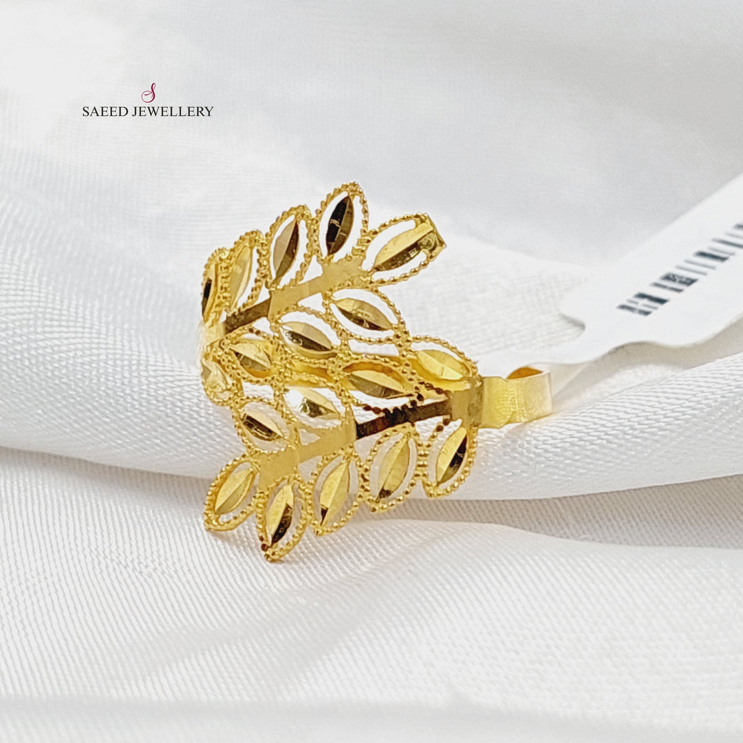 Spike Ring  Made Of 21K Yellow Gold by Saeed Jewelry-30353
