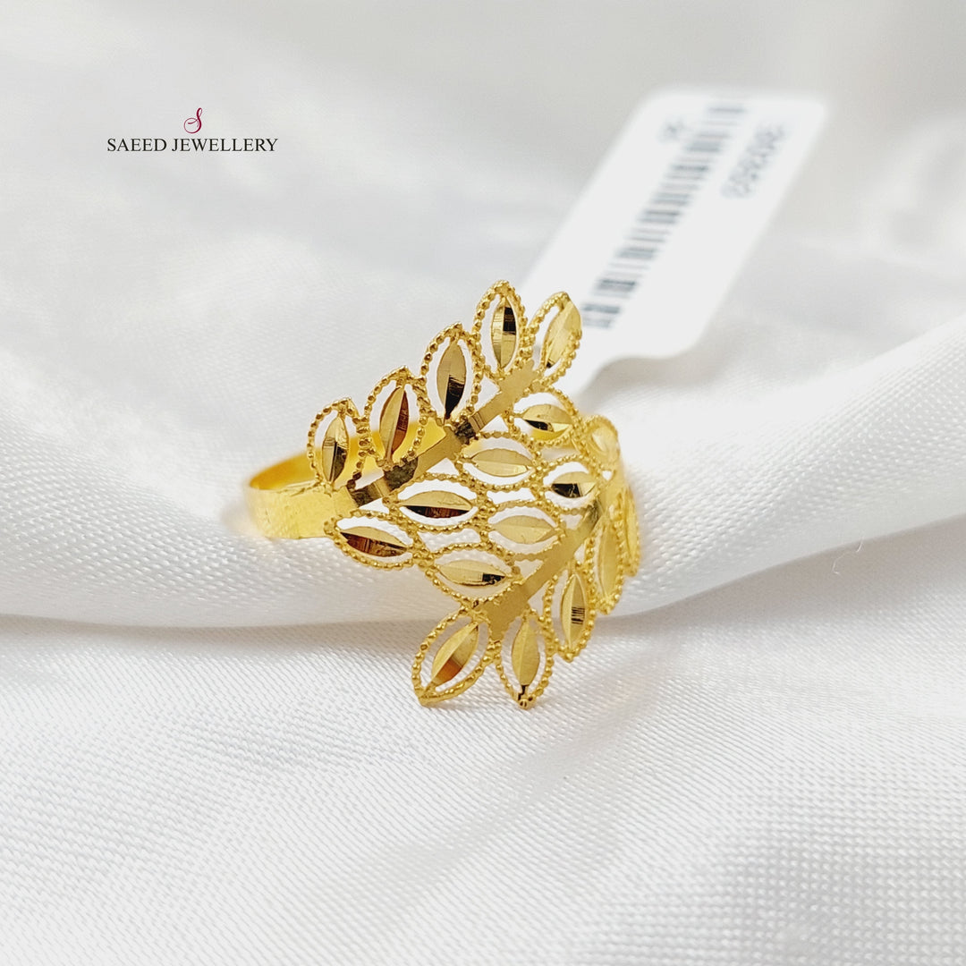 Spike Ring  Made Of 21K Yellow Gold by Saeed Jewelry-30353