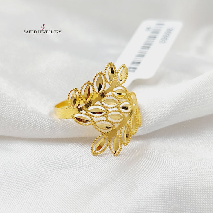 Spike Ring  Made Of 21K Yellow Gold by Saeed Jewelry-30353