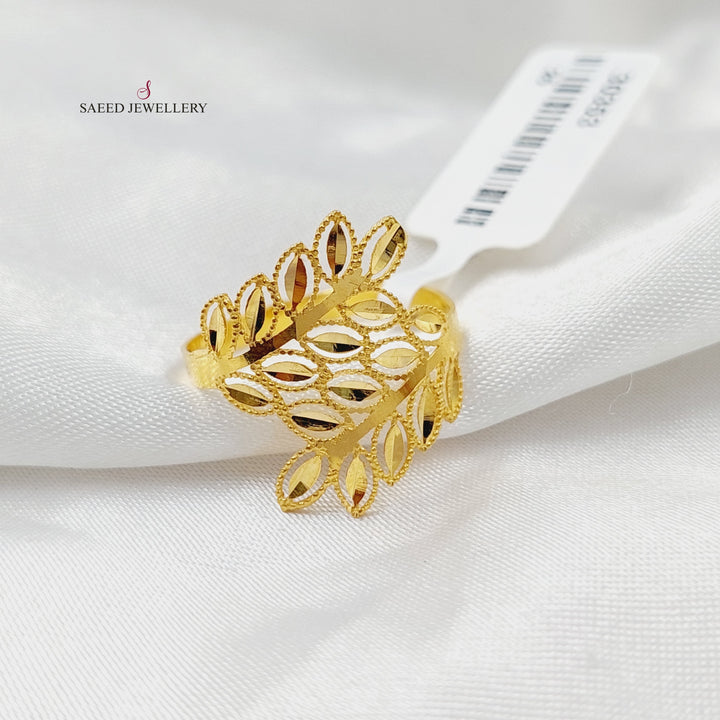 Spike Ring  Made Of 21K Yellow Gold by Saeed Jewelry-30353