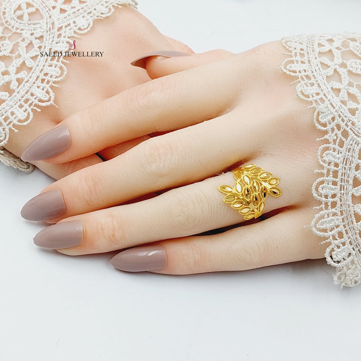 Spike Ring  Made Of 21K Yellow Gold by Saeed Jewelry-30353