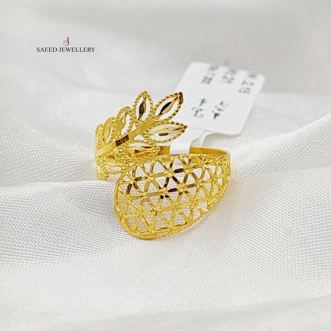 Spike Ring  Made Of 21K Yellow Gold by Saeed Jewelry-30354