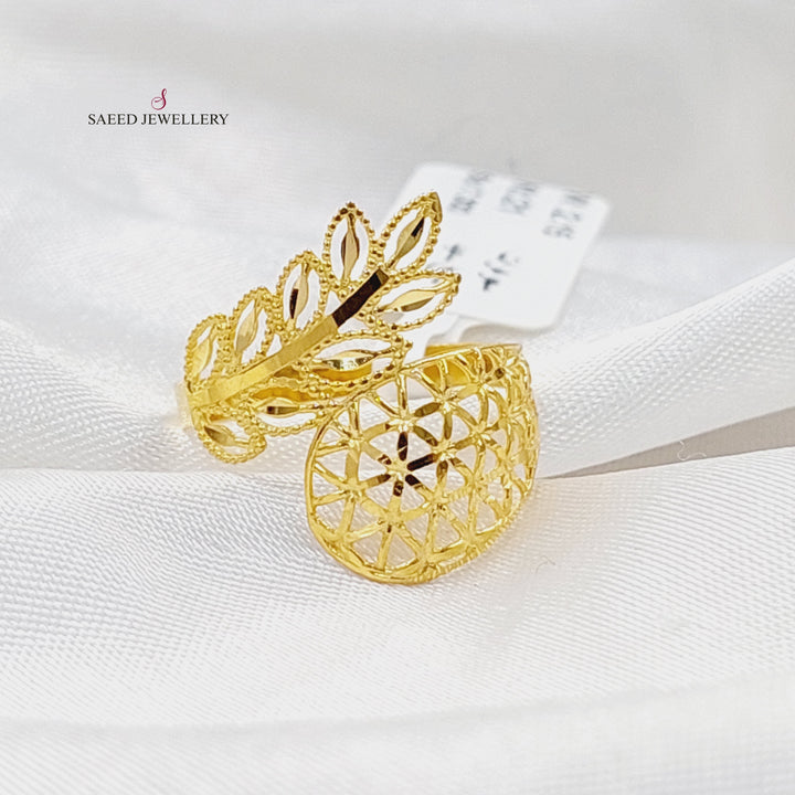 Spike Ring  Made Of 21K Yellow Gold by Saeed Jewelry-30354