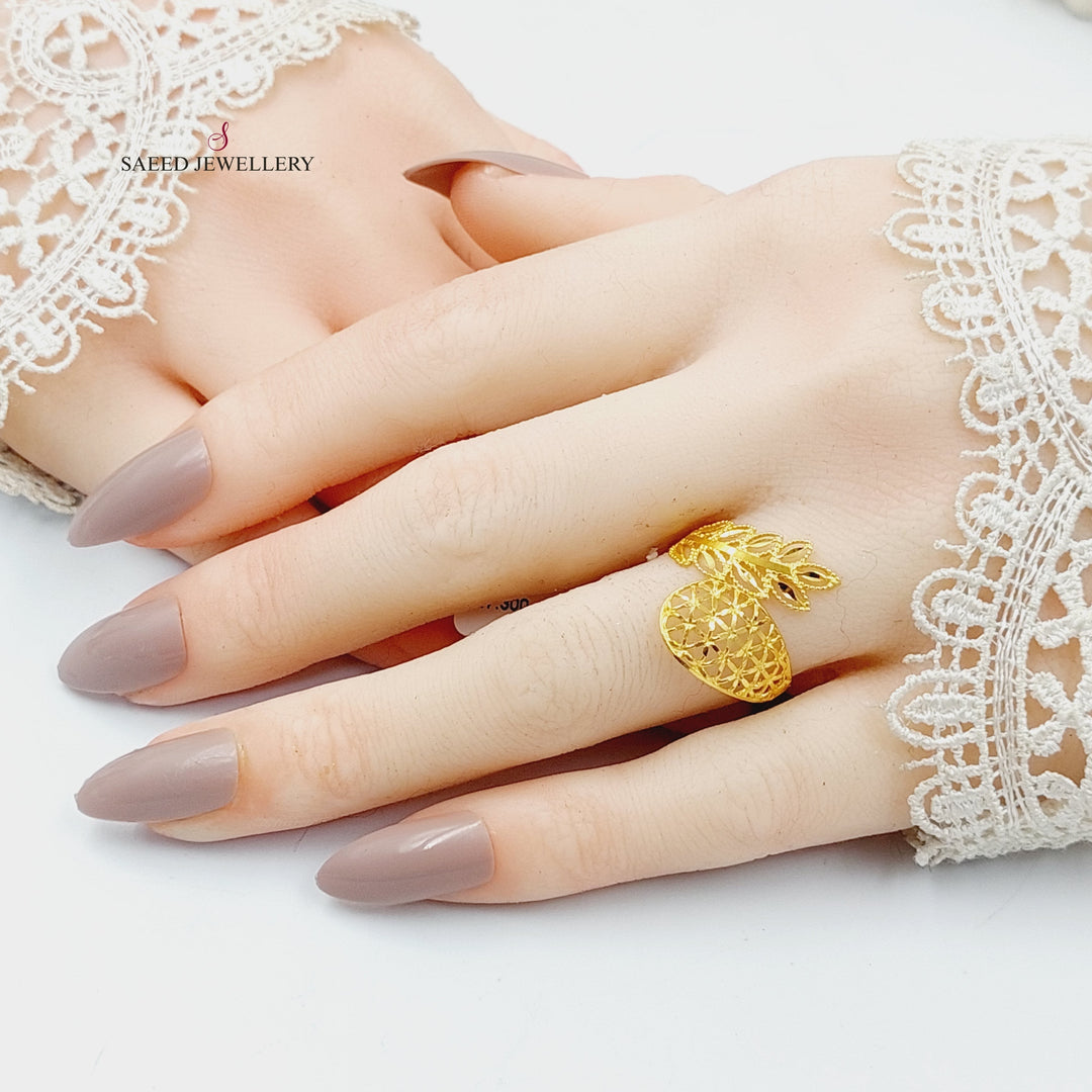 Spike Ring  Made Of 21K Yellow Gold by Saeed Jewelry-30355