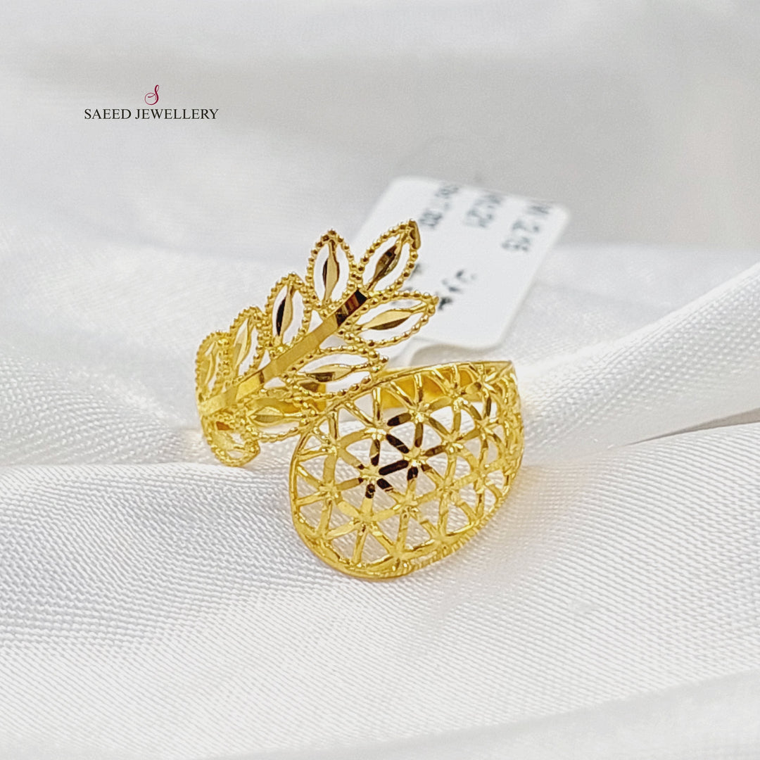 Spike Ring  Made Of 21K Yellow Gold by Saeed Jewelry-30355