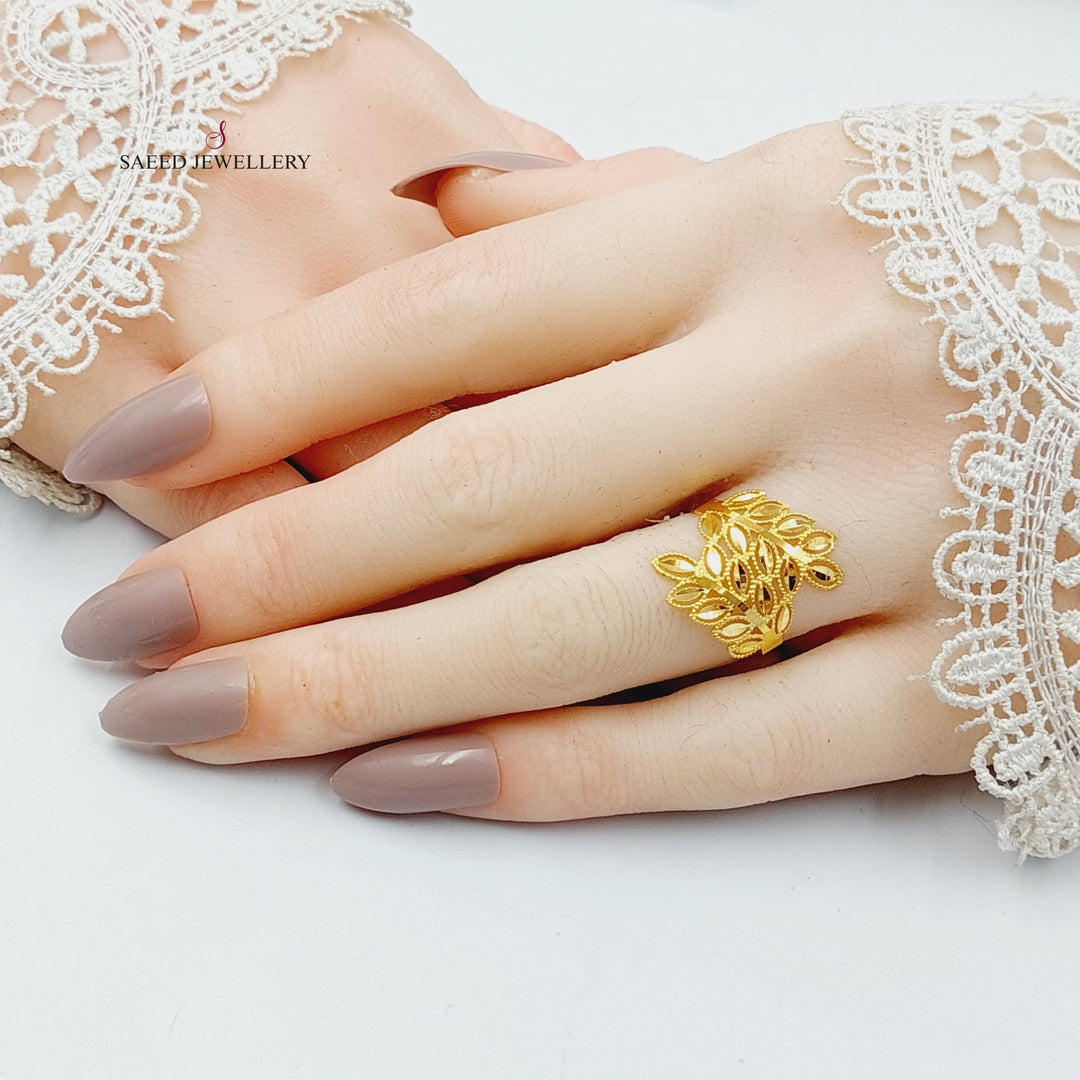 Spike Ring  Made Of 21K Yellow Gold by Saeed Jewelry-30356