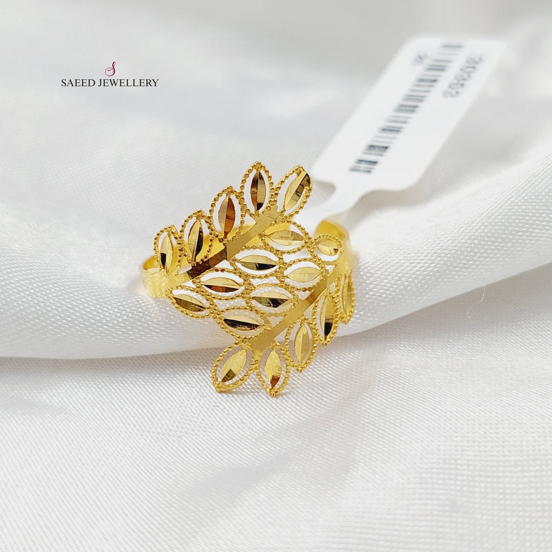 Spike Ring  Made Of 21K Yellow Gold by Saeed Jewelry-30356