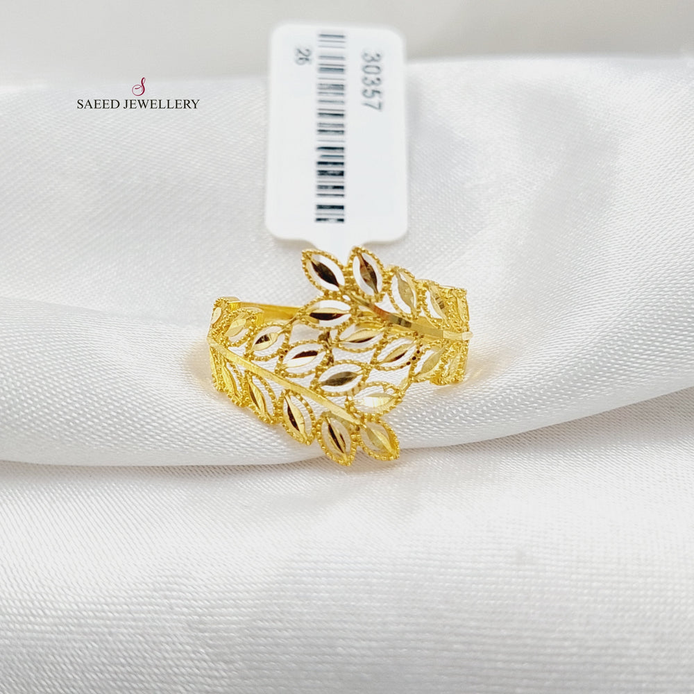 Spike Ring  Made Of 21K Yellow Gold by Saeed Jewelry-30357