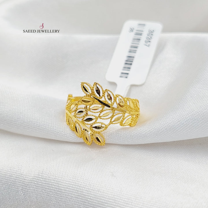 Spike Ring  Made Of 21K Yellow Gold by Saeed Jewelry-30357