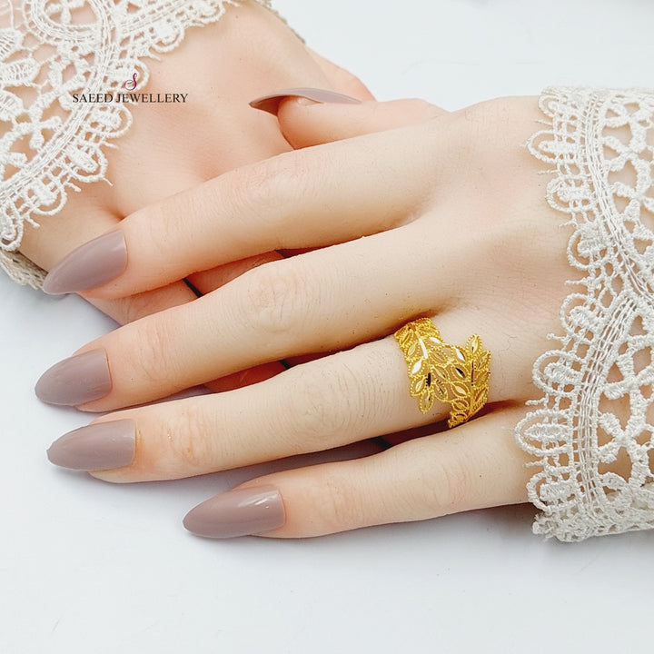 Spike Ring  Made Of 21K Yellow Gold by Saeed Jewelry-30357