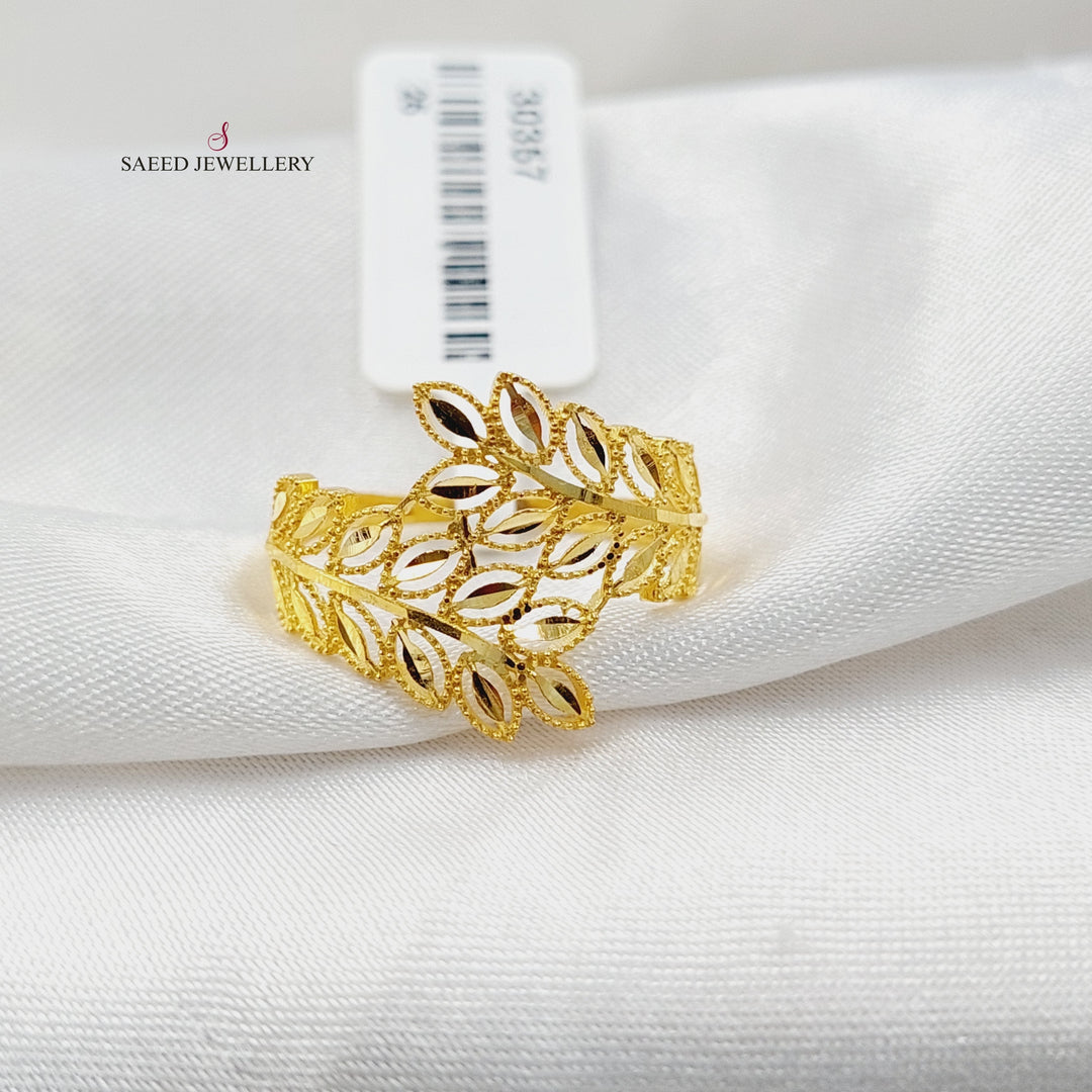 Spike Ring  Made Of 21K Yellow Gold by Saeed Jewelry-30357