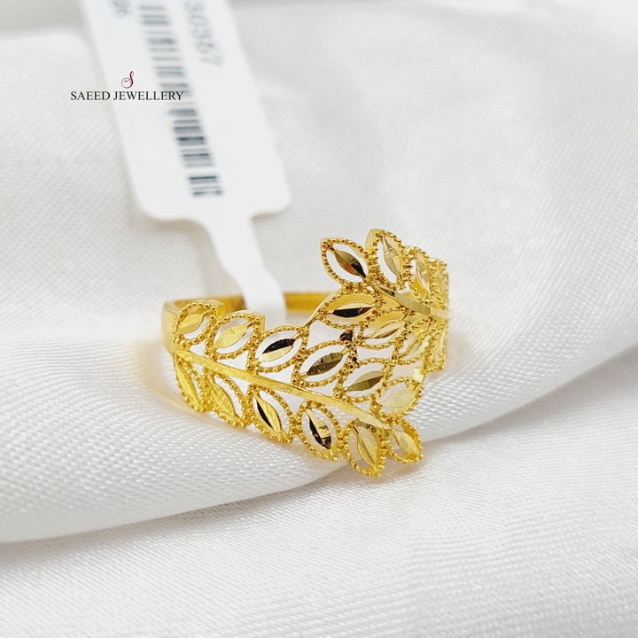 Spike Ring  Made Of 21K Yellow Gold by Saeed Jewelry-30357