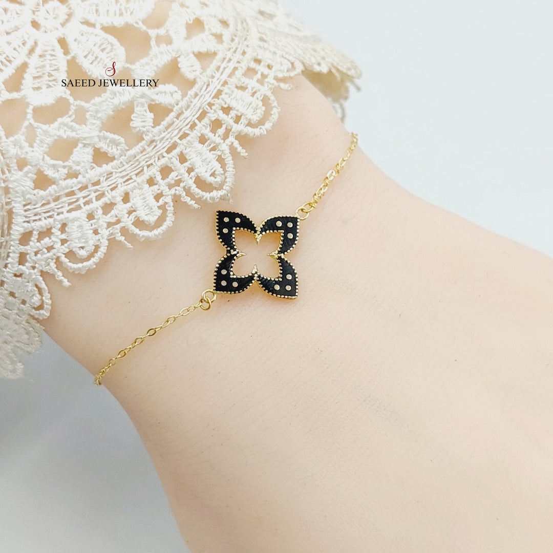 18K Gold Clover Bracelet by Saeed Jewelry - Image 1