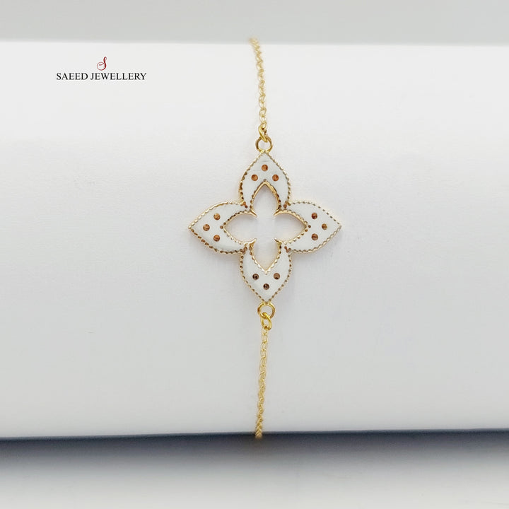 18K Gold Clover Bracelet by Saeed Jewelry - Image 4