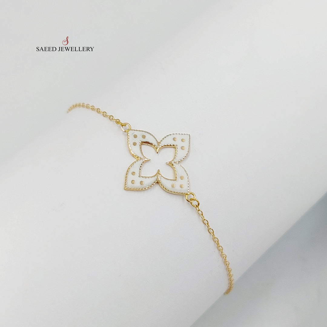 18K Gold Clover Bracelet by Saeed Jewelry - Image 1