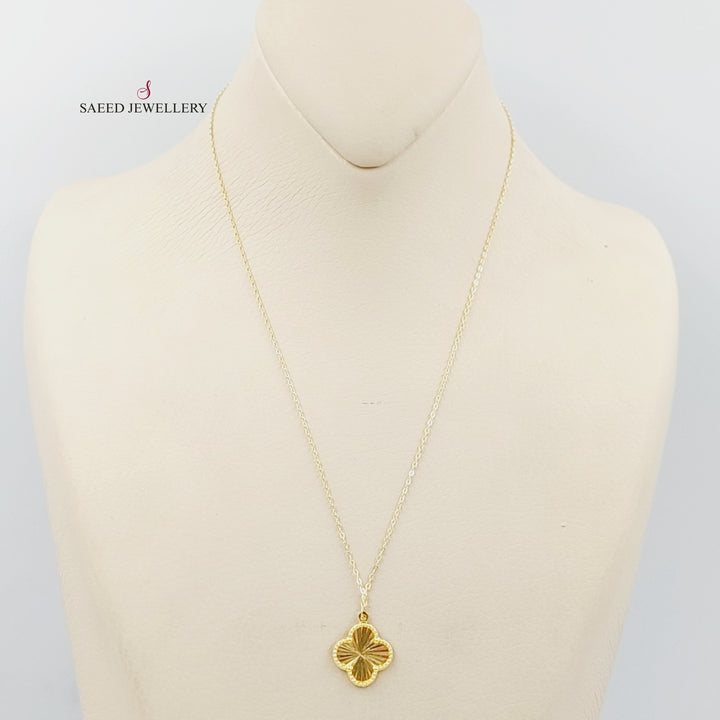 18K Gold Clover Necklace by Saeed Jewelry - Image 1