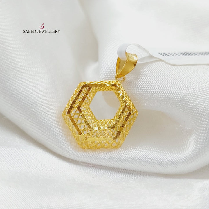 21K Gold Star Pendant by Saeed Jewelry - Image 1