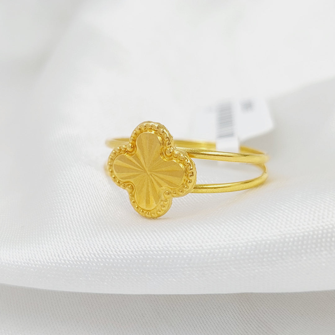 18K Gold Clover Ring by Saeed Jewelry - Image 3