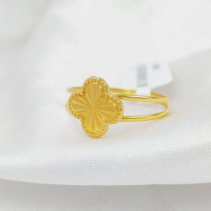 18K Gold Clover Ring by Saeed Jewelry - Image 3